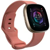 CaseOnline Sport Rannekoru Fitbit Sense 2 - Vpunainen