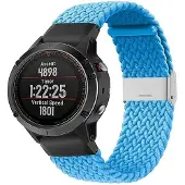 CaseOnline Punottu elastinen rannekoru Garmin Fenix 5X - skyblue