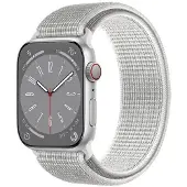 CaseOnline Nailon Rannekoru Apple Watch 8 (45mm) - Summit White
