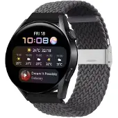 CaseOnline Punottu elastinen rannekoru Huawei Watch 3 (46mm) - skygrey