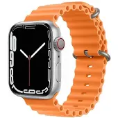 CaseOnline RIB Urheiluranneke Apple Watch 7 (41mm) - Oranssi