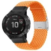 CaseOnline Punottu elastinen rannekoru Garmin Fenix 6 - Oranssi
