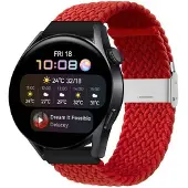 CaseOnline Punottu elastinen rannekoru Huawei Watch 3 (46mm) - darkred