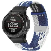 CaseOnline Punottu elastinen rannekoru Garmin Fenix 5X - bluewhite