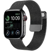 CaseOnline Milanese Rannekoru Apple Watch SE 2022 (40mm) - Musta