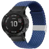 CaseOnline Punottu elastinen rannekoru Garmin Fenix 6X - sininen