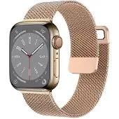CaseOnline Milanese Rannekoru Apple Watch 8 (41mm) - Ruusu