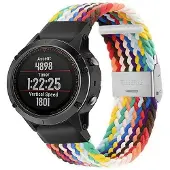 CaseOnline Punottu elastinen rannekoru Garmin Fenix 5X - pride edition