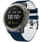 CaseOnline Twin Sport Rannekoru Garmin Fenix 7 - Siniharmaa