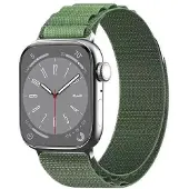 CaseOnline Artic Elastinen nailon ranneke Apple Watch 8 (45mm) - Army