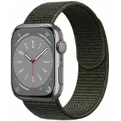 CaseOnline Nailon Rannekoru Apple Watch 8 (41mm) - Military Khaki