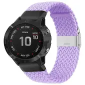 CaseOnline Punottu elastinen rannekoru Garmin Fenix 6 - lightpurple