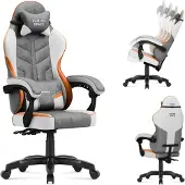 Huzaro Samettinen pelituoli Force 2.7 grey, harmaa, pehmeä veluuri