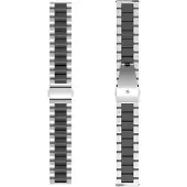 CaseOnline Kellon ranneke ruostumatonta terästä Garmin Vivoactive 6 - Hopea/mus
