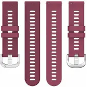 CaseOnline Pure kellon ranneke Garmin Vivoactive 6 - Viininpunainen