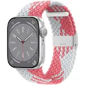 CaseOnline Punottu Kellon ranneke Watch Series 10 (46mm) - Pinkwhite