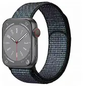 CaseOnline Nailon kellon renneke Apple Watch 9 (45mm) - Glowing Grapes