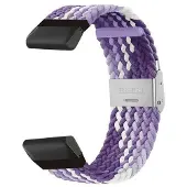 CaseOnline Punottu kellon ranneke Garmin Approach S60 - Gradient purple