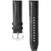 CaseOnline Nahkainen kellon ranneke Garmin Venu 2 - Onyx black