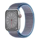 CaseOnline Nailon kellon renneke Apple Watch 9 (41mm) - Cerulean