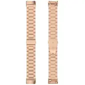 CaseOnline kellon ranneke ruostumatonta terästä Fitbit Charge 6 - Ruusu