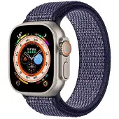 CaseOnline Nailon kellon renneke Apple Watch Ultra (49mm) - Midnight blue