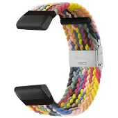 CaseOnline Punottu Kellon ranneke Garmin Fenix 8 Pro (51mm) - Rainbow