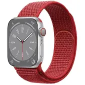 CaseOnline Nailon kellon renneke Apple Watch 9 (41mm) - Red