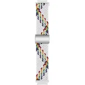 CaseOnline Punottu magneettinen ranneke Garmin VivoActive 4S - White Rainbow