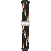 CaseOnline Punottu magneettinen ranneke Garmin VivoMove 3S - Black Rainbow