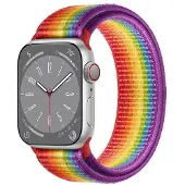 CaseOnline Nailon kellon renneke Apple Watch 9 (45mm) - Pride Edition