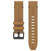 CaseOnline Nail nahka kellon ranneke easyfit Garmin Epix (47mm) - Sandstone
