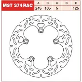 TRW jarrulevy taakse yamaha fz6 600 n 2004-2006 ym. (mst374rac)