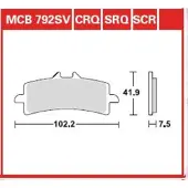 TRW sinter-carbon racing -jarrupalat (mcb792scr)