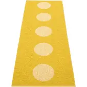 Pappelina , Vera Pop matto Mustard/Pale Yellow 70 x 200cm