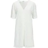 Object Objlaila 2/4 Re V-Neck Dress Noos - White - M