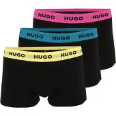 HUGO Bokserishortsit sinivihreä / keltainen / tumma pinkki / musta