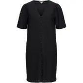 Object Objlaila 2/4 Re V-Neck Dress Noos - Black - XL