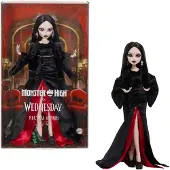 Monster High X Wednesday Collectible Doll, Morticia Addams In Black Velvet Dress - Black - ONE SIZE
