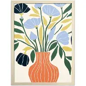 Kotoilu Kukat 40 x 50 cm canvastaulu kehyksellä