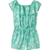 Name it Nkfvinaya Ss Playsuit Fffff Noos - Green - 128