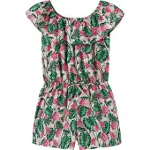 Name it Nkfvinaya Ss Playsuit Fffff Noos - Cream - 128