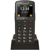 Beafon SL260 LTE - 4G, Silver Line, suurinäppäiminen matkapuhelin, hopeanmusta