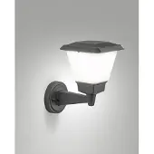 FABAS LUCE Ulkoseinävalaisin Lena, himmennettävä, Musta, Alumiini, Moderni