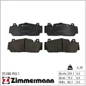 ZIMMERMANN Jarrupalasarja (4kpl), levyjarru 25380.190.1