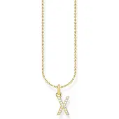 Thomas Sabo 18-karaatin kullattu kirjainkaulakoru X KE2263-414-14