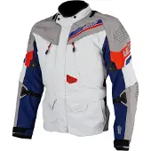Leatt ADV Dritour 7.5 Tekstiilitakki Valkoinen/Harmaa/Punainen/Sininen Miehet, size 3XL