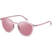 Rodenstock Aurinkolasit - - R3352 - Vaaleanpunainen - Pyöreä muovikehys - 52-23-145