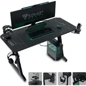 Sense7 Nomad Cybernetic Black desk 100 cmx50 cm 100x50 cm