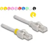 DeLOCK 80119, 2 m, Cat6a, S/FTP (S-STP), RJ-45, RJ-45, Harmaa